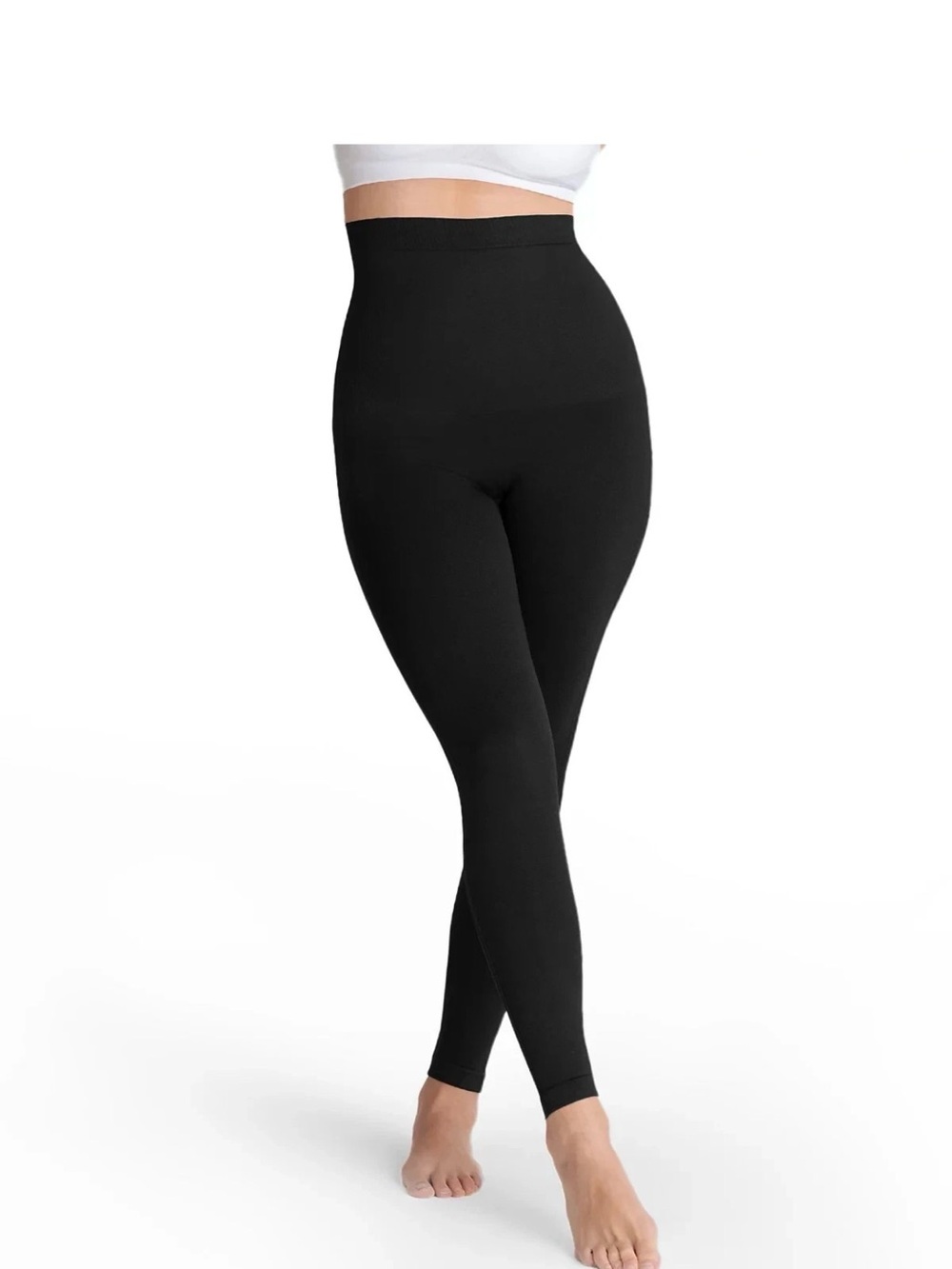 Shapermint High-Waisted Black Shaping Leggings-L